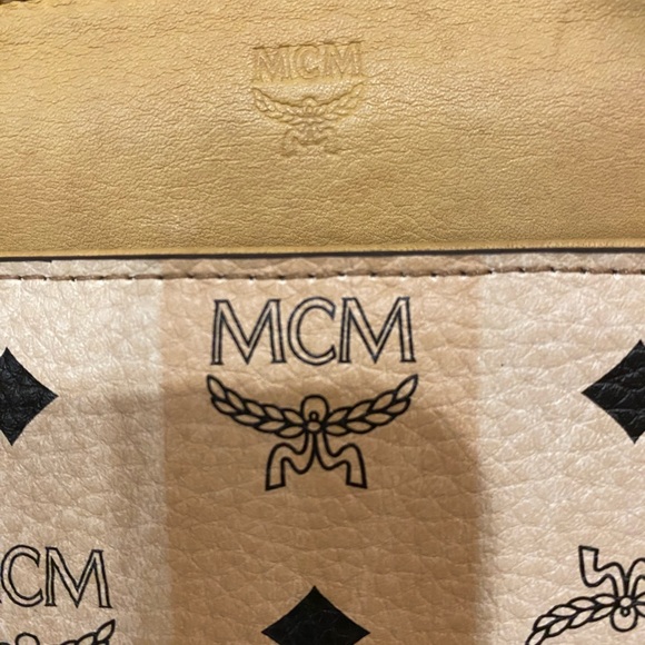 MCM Tan and Beige Women's Tote Bag - Picture 3 of 13